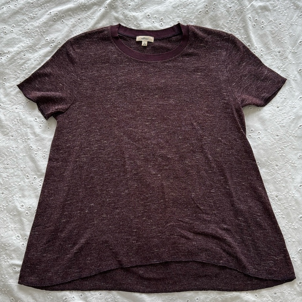 Wilfred Short Sleeve Sweater Top (Size M)